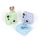 كفر كاميرا سيليكون متوافق مع كاميرا Fujifilm Instax Mini SE مع حزام كتف زهر او اوزون O Ozone Silicone Case for Fujifilm Instax Mini SE Instant Camera Case  