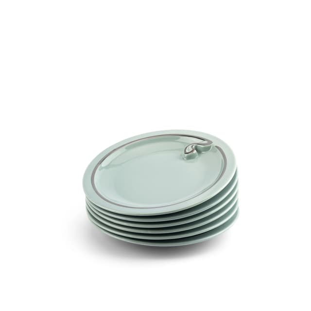 طقم كيك باللون الازرق 9 قطع من اوتانتيك Otantik Nour Cake Set 9 pcs Blue