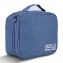 O Ozone Hanging Travel Wet Dry Toiletry Bag Beautician Women Men Bathing Storage Bag Folding Cosmetic Washbag Toilettas Makeup Organizer - Dark Blue