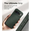 Ringke Onyx Magnetic Compatible with Google Pixel 9 Pro Enhanced Grip Tough Flexible TPU Shockproof Rugged TPU Bumper Drop Protection Phone Cover - Dark Green