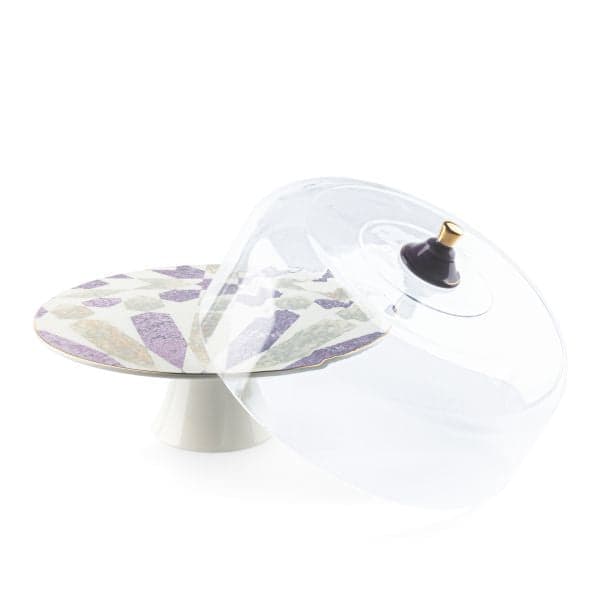 طقم تقديم الكيك امال باللون البنفسجي 9 قطع من اوتانتيك Otantik Amal CakeServing Set 9Pcs Purple