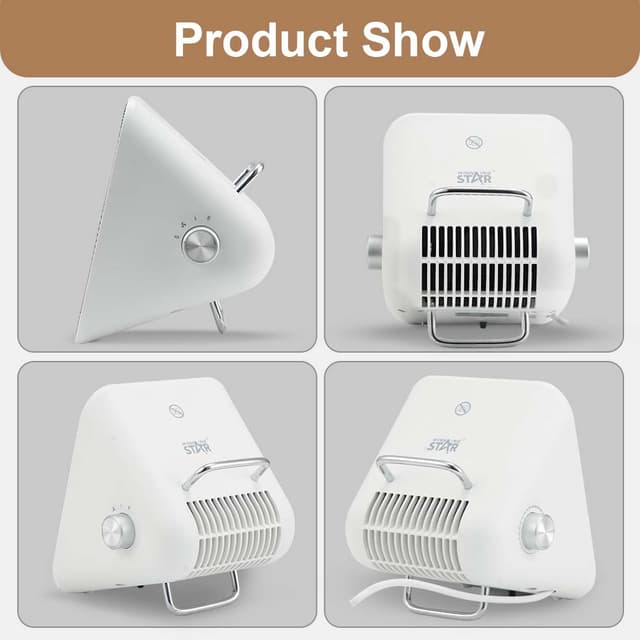 Winning Star Electric Mini Desk Fan Heater 1500W - 718659