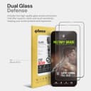 O Ozone 4 in 1 Bundle for iPhone 16 Pro Case + Tempered Glass Screen Protectors + Camera Lens Protector, Slim Soft TPU Shockproof Bumper Phone Cover -Clear