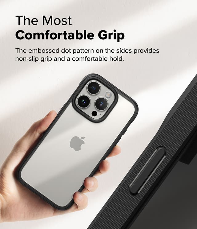 Ringke Fusion Bold Magnetic Compatible with iPhone 16 Pro Case Cover Firm Grip Frame Anti-Yellowing Anti-Fingerprint Frosted Hard Back Shockproof Bumper iPhone 16 Pro Back Cover- Black