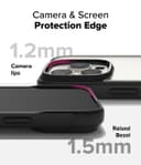 Ringke Fusion Bold Magnetic Compatible with iPhone 16 Pro Case Cover Firm Grip Frame Anti-Yellowing Anti-Fingerprint Frosted Hard Back Shockproof Bumper iPhone 16 Pro Back Cover- Black
