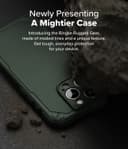 Ringke Rugged Gear Magnetic Compatible With iPhone 16 Pro Case , Prevents Oily Smudges Non-Slip Enhanced Grip Protective Cover Designed for iPhone 16 Pro Cover- Dark Green