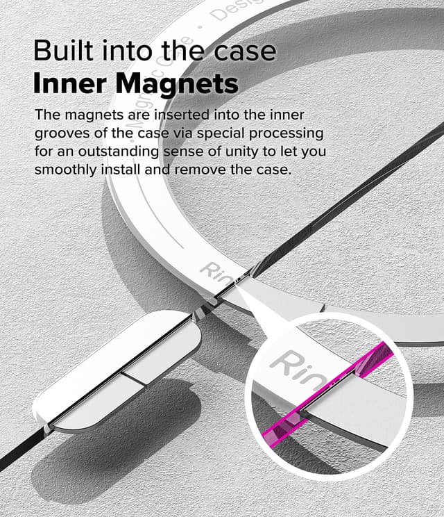 Ringke Fusion Magnetic Case Compatible with iPhone 16 Plus Case Cover Anti-Fingerprint Rugged Shockproof Protective Phone Cover- Clear