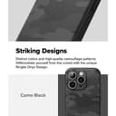 Ringke Onyx Design Case Compatible with iPhone 16 Pro Max, Enhanced Grip Tough Flexible TPU Shockproof Rugged TPU Bumper Drop Protection Phone Cover - Camo Black