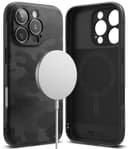 Ringke Onyx Magnetic Compatible with iPhone 16 Pro Max Case Enhanced Grip Tough Flexible TPU Shockproof Rugged TPU Bumper Drop Protection Back Phone Cover- Camo Black