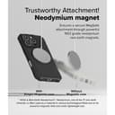 Ringke Rugged Gear Magnetic Compatible With iPhone 16 Pro Max Case , Prevents Oily Smudges Non-Slip Enhanced Grip Protective Cover Designed for iPhone 16 Pro Max Cover- Black