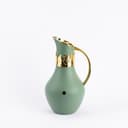 Otantik Atheer Vacuum Flask For Tea And Coffee 1L - Olive + Gold