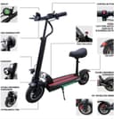 Megastar Speedy FlashX Foldable Adults Electric Scooter 45 km/h - 718762