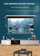 Rollable Motorized Projector Screen 100 Inch With Remote - 716168