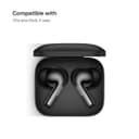 حقيبة سماعات بلوتوث الجيل الثالث المطاطية مع حمالة معدنية باللون الاسود او اوزون Bluetooth Earbuds Case 3rd Gen Rubber Design with Metal Keychain in Black O Ozone