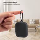 حقيبة سماعات بلوتوث الجيل الثالث المطاطية مع حمالة معدنية باللون الاسود او اوزون Bluetooth Earbuds Case 3rd Gen Rubber Design with Metal Keychain in Black O Ozone