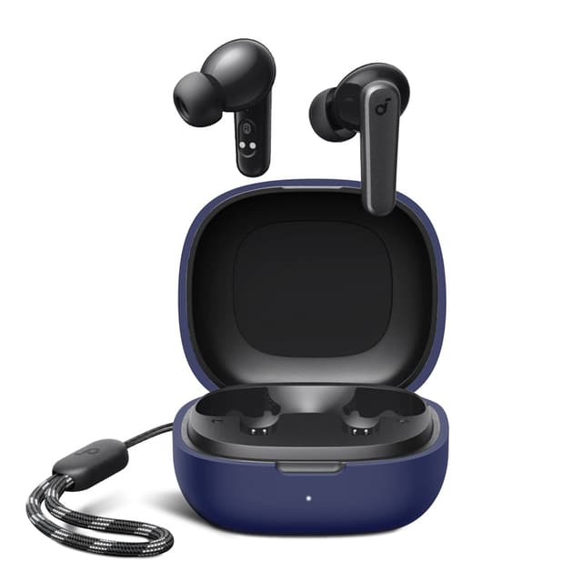 كفر سماعات سيليكون متوافق مع سماعات أنكر ساوندكور أزرق داكن أو أوزون O Ozone Silicone Case Compatible with AnkerSoundcore P20i Case with Keychain Soft Silicone Full Body Shockproof Protective Skin Headphone Cover for Men Women Dark Blue