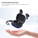 كفر سماعات سيليكون متوافق مع سماعات أنكر ساوندكور أزرق داكن أو أوزون O Ozone Silicone Case Compatible with AnkerSoundcore P20i Case with Keychain Soft Silicone Full Body Shockproof Protective Skin Headphone Cover for Men Women Dark Blue