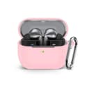 حقيبة سماعات سامسونغ بلوتوث الجيل الثالث مع حمالة معدنية باللون الوردي او اوزون Pink Protective Case for Samsung Bluetooth 3rd Gen Earbuds With Metal Strap O Ozone