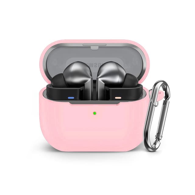 حقيبة سماعات سامسونغ بلوتوث الجيل الثالث مع حمالة معدنية باللون الوردي او اوزون Pink Protective Case for Samsung Bluetooth 3rd Gen Earbuds With Metal Strap O Ozone
