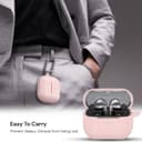 حقيبة سماعات سامسونغ بلوتوث الجيل الثالث مع حمالة معدنية باللون الوردي او اوزون Pink Protective Case for Samsung Bluetooth 3rd Gen Earbuds With Metal Strap O Ozone