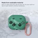 O Ozone Case Compatible with Samsung Galaxy Buds3 Case & Galaxy Buds 3 Pro Case Cover (2024), 3D Game Console Design Silicone Protective Cover with Keychain- Green