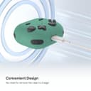 O Ozone Case Compatible with Samsung Galaxy Buds3 Case & Galaxy Buds 3 Pro Case Cover (2024), 3D Game Console Design Silicone Protective Cover with Keychain- Green