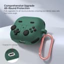 O Ozone Case Compatible with Samsung Galaxy Buds3 Case & Galaxy Buds 3 Pro Case Cover (2024), 3D Game Console Design Silicone Protective Cover with Keychain- Green