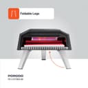 فرن بيتزا غاز​ للرحلات بورودو 12 بوصة 4100 واط Porodo Pizza Outdoor Oven