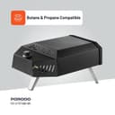 فرن بيتزا غاز​ للرحلات بورودو 12 بوصة 4100 واط Porodo Pizza Outdoor Oven