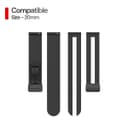 O Ozone Bands Compatible with Samsung Galaxy Watch 6/5/4 Band 40/ 44mm, Galaxy Watch 6 Classic Bands 43m/47mm, 20mm Two-tone Soft Silicone Wristband with Magnetic Buckle for Women Men - Black & Green