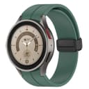 سوار ساعة سامسونج سيليكون متوافق مع ساعة سامسونج جالكسي 4/5/6 مع مشبك مغناطيسي زيتي او اوزون O Ozone Compatible with Samsung Galaxy Watch 6 5 4 Silicone Replacement Strap