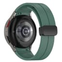 سوار ساعة سامسونج سيليكون متوافق مع ساعة سامسونج جالكسي 4/5/6 مع مشبك مغناطيسي زيتي او اوزون O Ozone Compatible with Samsung Galaxy Watch 6 5 4 Silicone Replacement Strap