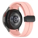 O Ozone Compatible with Samsung Galaxy Watch 6 5 4 40mm 44mm/Galaxy Watch 6 Classic 43mm 47mm/Watch 5 Pro 45mm/Watch 4 Classic 42mm 46mm, 20mm Silicone Replacement Strap with Magnetic Buckle - Pink