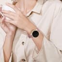 O Ozone Silicone Bands Compatible With Samsung Galaxy Watch 3 45mm/Galaxy Watch 46mm/Gear S3 Frontier/Classic, 22mm Silicone Sports Replacement Strap with Metal Buckle for Women Men - Pink