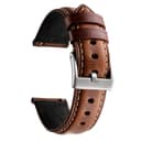 سوار ساعة سامسونج جلد للرجال والنساء متوافق مع ساعة سامسونج جالكسي 3 مقاس 22 مم بني فاتح او اوزون O Ozone Leather Strap Compatible With Samsung Galaxy Watch 3 