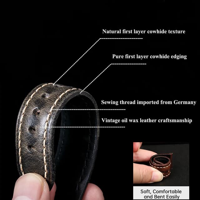 سوار ساعة سامسونج جلد للرجال والنساء متوافق مع ساعة سامسونج جالكسي 3 مقاس 22 مم بني فاتح او اوزون O Ozone Leather Strap Compatible With Samsung Galaxy Watch 3 