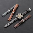 سوار ساعة سامسونج جلد للرجال والنساء متوافق مع ساعة سامسونج جالكسي 3 مقاس 22 مم بني فاتح او اوزون O Ozone Leather Strap Compatible With Samsung Galaxy Watch 3 