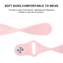 O Ozone Silicone Bands Compatible With Samsung Galaxy Watch 3 45mm/Galaxy Watch 46mm/Gear S3 Frontier/Classic, 22mm Quick Release Soft Silicone Replacement Watch Strap Women Men - Pink