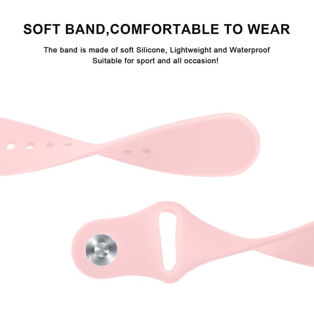 O Ozone Silicone Bands Compatible With Samsung Galaxy Watch 3 45mm/Galaxy Watch 46mm/Gear S3 Frontier/Classic, 22mm Quick Release Soft Silicone Replacement Watch Strap Women Men - Pink