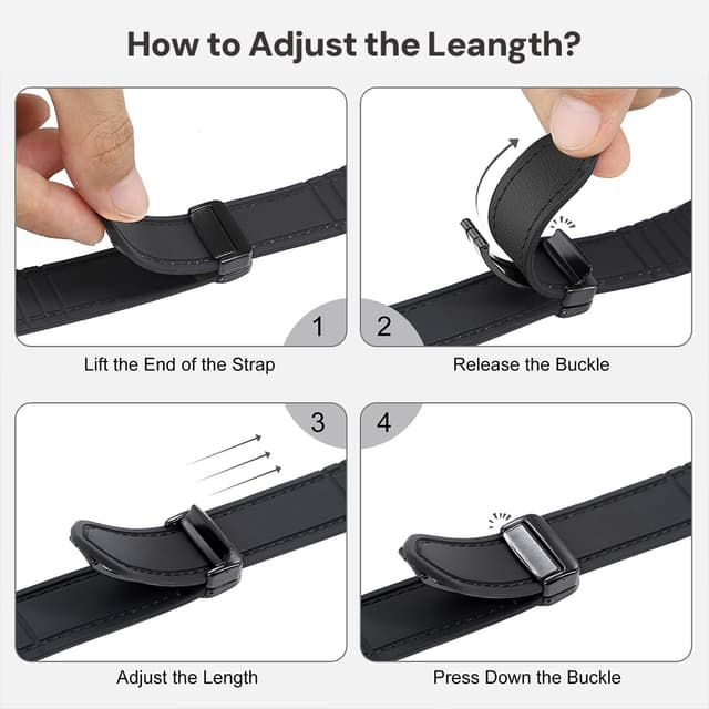 O Ozone Leather Silicone Watch Band for Samsung Galaxy Watch 3 45mm / Galaxy Watch 46mm , 22mm Magnetic Buckle Quick Release Replacement Strap with D-Buckle Wristband for Men Women - Army Green