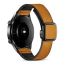 O Ozone Leather Silicone Watch Band for Samsung Galaxy Watch 3 45mm / Galaxy Watch 46mm , 22mm Magnetic Buckle Quick Release Replacement Strap with D-Buckle Wristband for Men Women - Light Brown