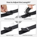 O Ozone Leather Silicone Watch Band for Samsung Galaxy Watch 3 45mm / Galaxy Watch 46mm , 22mm Magnetic Buckle Quick Release Replacement Strap with D-Buckle Wristband for Men Women - Light Brown