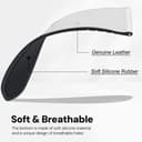 O Ozone Leather Silicone Watch Band for Samsung Galaxy Watch 3 45mm / Galaxy Watch 46mm , 22mm Magnetic Buckle Quick Release Replacement Strap with D-Buckle Wristband for Men Women - White