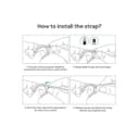 ستراب ساعة سامسونغ الذكية المعدني المقاوم للصدأ باللون الفضي اللامع او اوزون Polished Silver Stainless Steel Watch Strap for Samsung Galaxy Smartwatches O Ozone