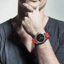 O Ozone Silicone Watch Band Compatible with CMF by Nothing Watch Pro/Watch Pro 2 Watchband Bracelet, Magnetic Folding Buckle Adjustable Soft Silicone Sport Replacement Watch Straps for Men Women - Red