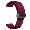 O Ozone Silicone Watch Band Compatible with CMF by Nothing Watch Pro/Watch Pro 2 , Magnetic Folding Buckle Adjustable Soft Silicone Sport Replacement Watch Straps for Men Women - Red wine