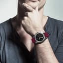 O Ozone Silicone Watch Band Compatible with CMF by Nothing Watch Pro/Watch Pro 2 , Magnetic Folding Buckle Adjustable Soft Silicone Sport Replacement Watch Straps for Men Women - Red wine