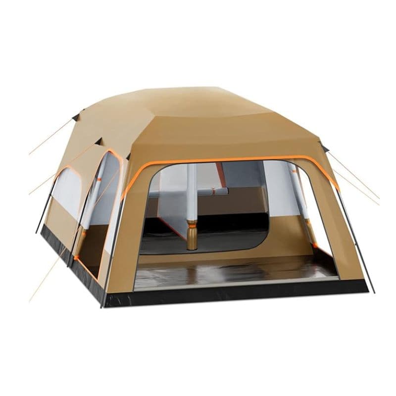 Toby's Medium Khaki Camping Tent 6-8 Person