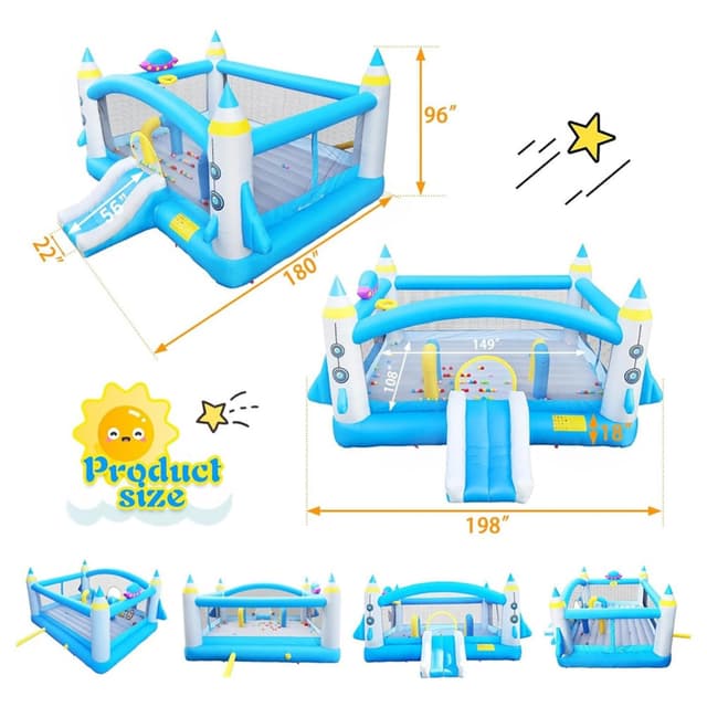 Megastar Inflatable Big Jumpy Bounce House for Kids - 719003