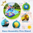 Megastar 10 In 1 Inflatable H20 Water Fight Bounce House Water Park For Kids, Slide Waterslide With Splash Pool & Basketball & Climbing Wall & Dual Pools & Soccer - 719023